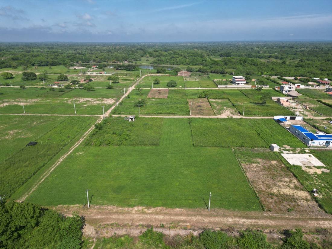 Vista aérea de los lotes de la etapa III